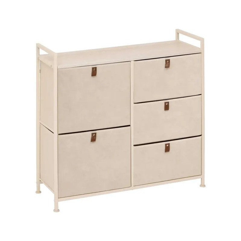 Rangement 5 tiroirs Tissa beige 5five - Le Dépôt Bailleul