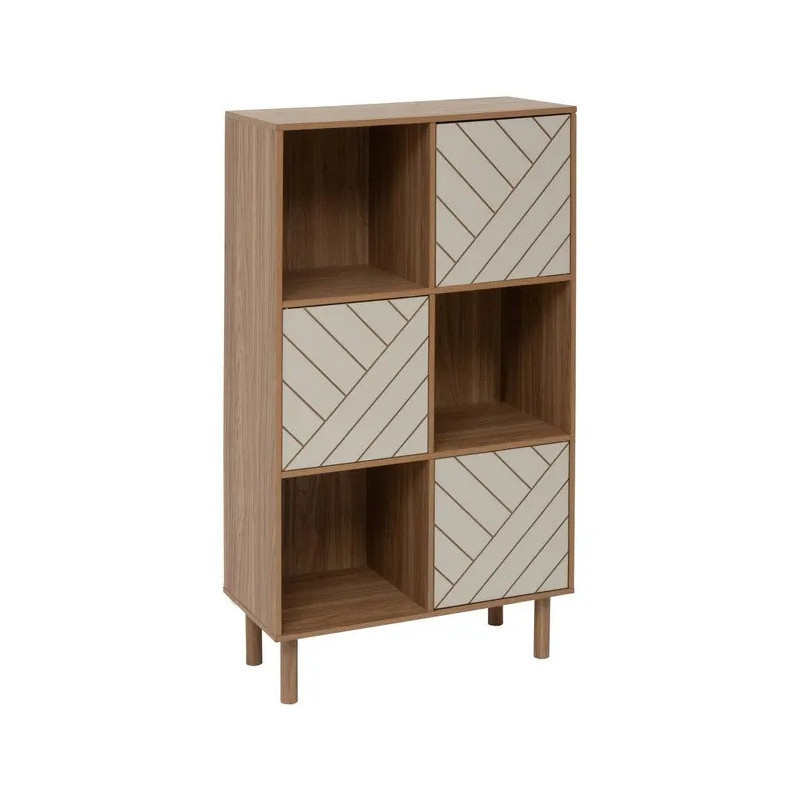 Etagère 6 cases 3 portes Mix'n'Match MDF 5five - Le Dépôt Bailleul