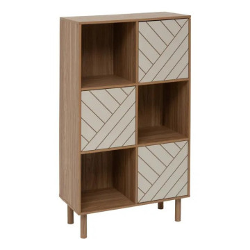 Etagère 6 cases 3 portes Mix'n'Match MDF 5five - Le Dépôt Bailleul