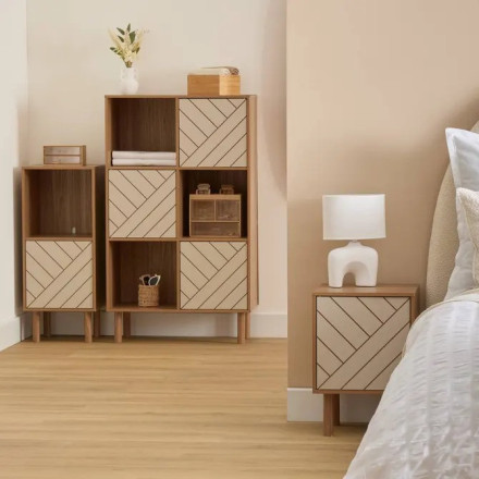 Etagère 6 cases 3 portes Mix'n'Match MDF 5five - Le Dépôt Bailleul