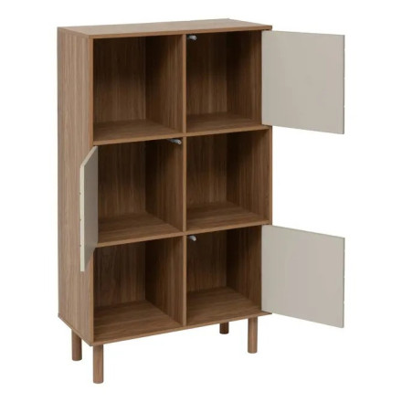 Etagère 6 cases 3 portes Mix'n'Match MDF 5five - Le Dépôt Bailleul