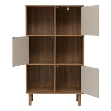 Etagère 6 cases 3 portes Mix'n'Match MDF 5five - Le Dépôt Bailleul