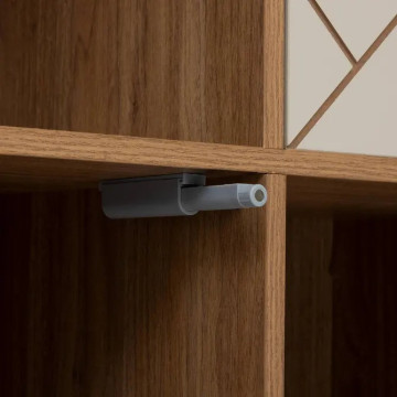 Etagère 6 cases 3 portes Mix'n'Match MDF 5five - Le Dépôt Bailleul