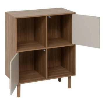 Etagère 4 cases 2 portes Mix'n'Match MDF 5five - Le Dépôt Bailleul
