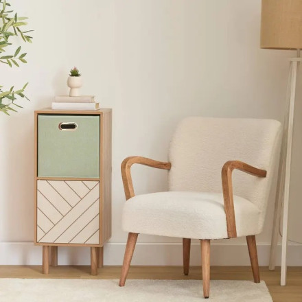 Etagère 2 cases 1 porte Mix'n'Match MDF 5five - Le Dépôt Bailleul