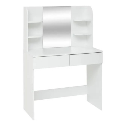 Coiffeuse avec tabouret Dolo 125 cm blanc 5five - Le Dépôt Bailleul