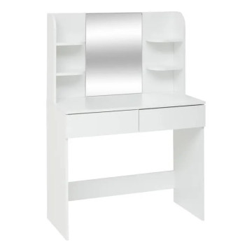 Coiffeuse avec tabouret Dolo 125 cm blanc 5five - Le Dépôt Bailleul