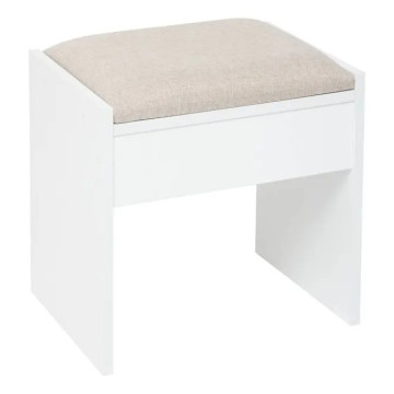 Coiffeuse avec tabouret Dolo 125 cm blanc 5five - Le Dépôt Bailleul