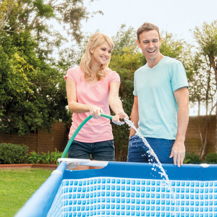 Piscine tubulaire rectangulaire Intex - Le dépôt Bailleul