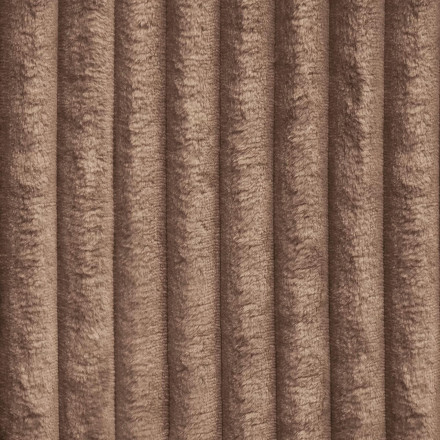Fauteuil Islati velours grosses côtes marron - Le Dépôt Bailleul