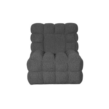 Fauteuil massant électrique tissu gris Millie Takasit - Le Dépôt Bailleul