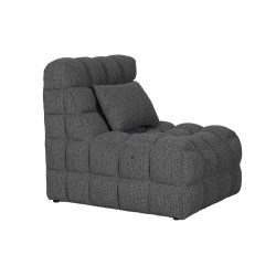 Fauteuil massant électrique tissu gris Millie Takasit - Le Dépôt Bailleul