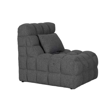 Fauteuil massant électrique tissu gris Millie Takasit - Le Dépôt Bailleul