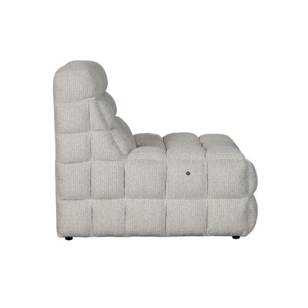 Fauteuil massant électrique tissu beige Millie Takasit - Le Dépôt Bailleul