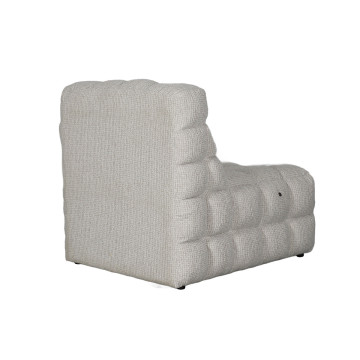 Fauteuil massant électrique tissu beige Millie Takasit - Le Dépôt Bailleul
