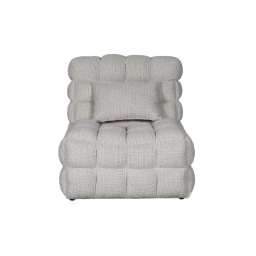 Fauteuil massant électrique tissu beige Millie Takasit - Le Dépôt Bailleul