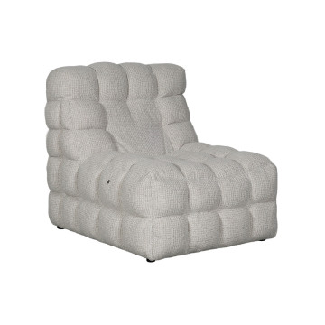 Fauteuil massant électrique tissu beige Millie Takasit - Le Dépôt Bailleul