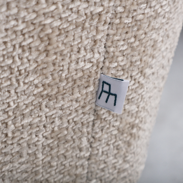 Chaise repas Zoé beige pieds métal noir Takasit  - Le Dépôt Bailleul
