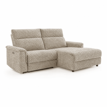 Canapé d'angle relax droit Mathis beige Takasit - Le Dépôt Bailleul