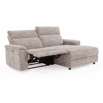 Canapé d'angle relax droit Mathis beige Takasit - Le Dépôt Bailleul