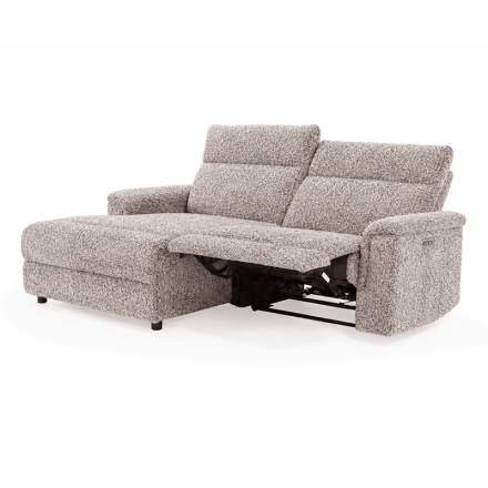 Canapé d'angle relax gauche Mathis beige Takasit - Le Dépôt Bailleul