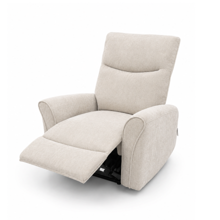 Fauteuil 1 place relax manuel Oscar beige Takasit- Le Dépôt Bailleul