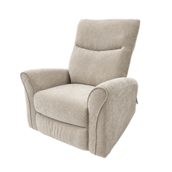 Fauteuil 1 place relax manuel Oscar beige Takasit- Le Dépôt Bailleul