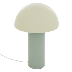 Lampe bicolore 37 cm Lito métal vert céladon Atmosphera - Le Dépôt Bailleul