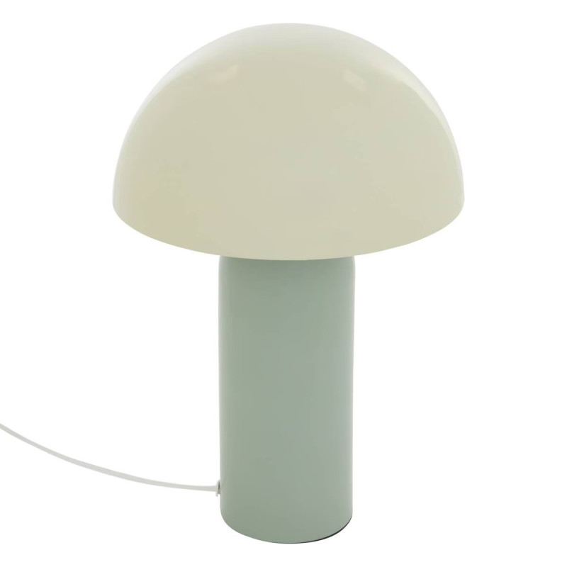 Lampe bicolore 37 cm Lito métal vert céladon Atmosphera - Le Dépôt Bailleul