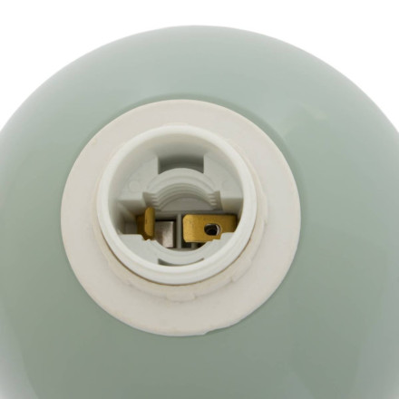 Lampe bicolore 37 cm Lito métal vert céladon Atmosphera - Le Dépôt Bailleul