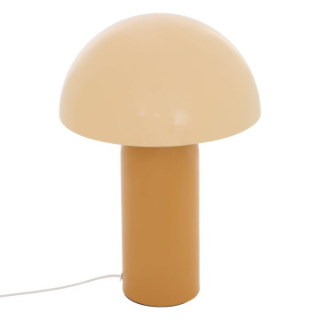 Lampe bicolore 37 cm Lito métal ocre Atmosphera - Le Dépôt Bailleul