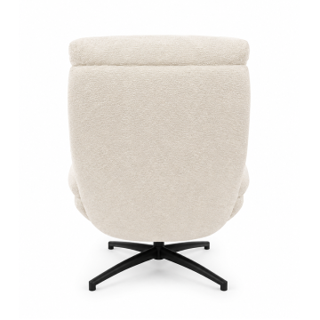 Fauteuil bas pivotant et inclinable Noam beige Takasit - Le Dépôt Bailleul