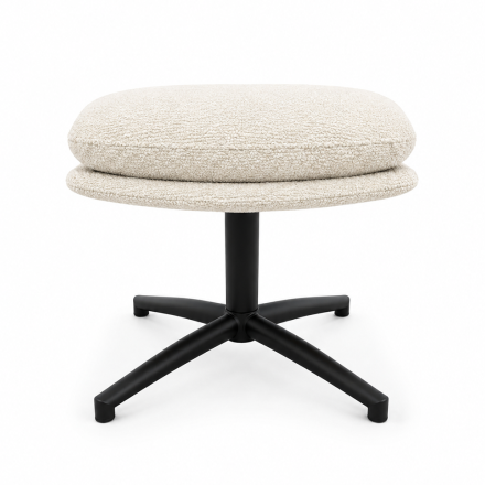 Pouf repose pieds Noam beige Takasit - Le Dépôt Bailleul