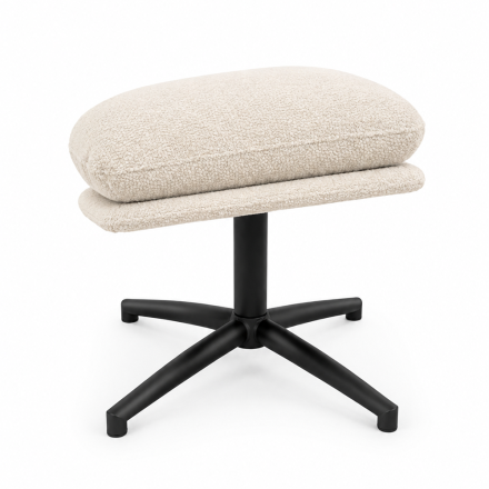 Pouf repose pieds Noam beige Takasit - Le Dépôt Bailleul