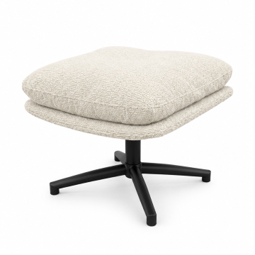 Pouf repose pieds Noam beige Takasit - Le Dépôt Bailleul