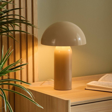 Lampe bicolore 37 cm Lito métal beige Atmosphera - Le Dépôt Bailleul