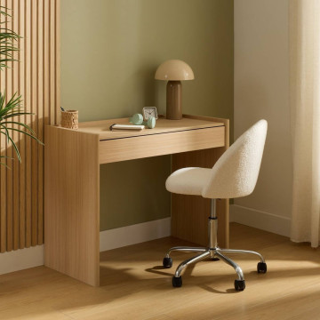 Lampe bicolore 37 cm Lito métal beige Atmosphera - Le Dépôt Bailleul