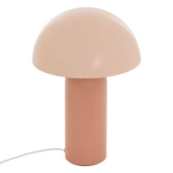 Lampe bicolore 37 cm Lito métal rose Atmosphera - Le Dépôt Bailleul