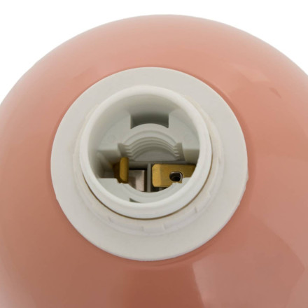 Lampe bicolore 37 cm Lito métal rose Atmosphera - Le Dépôt Bailleul