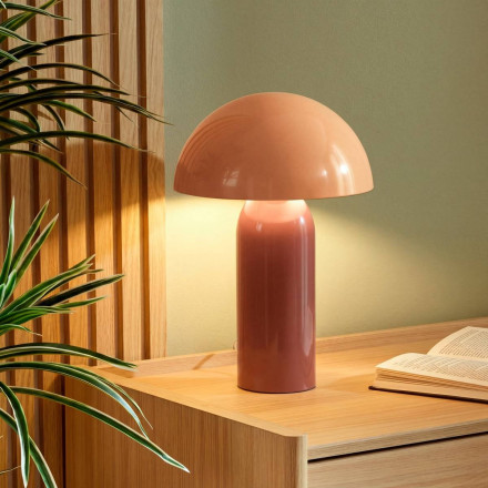 Lampe bicolore 37 cm Lito métal terracotta Atmosphera - Le Dépôt Bailleul