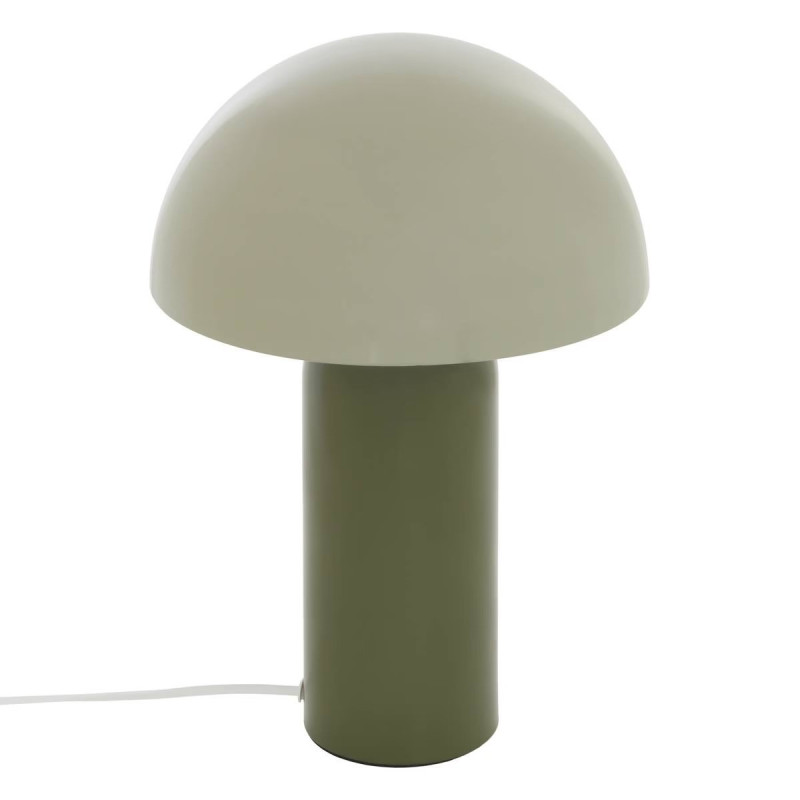 Lampe bicolore 37 cm Lito métal kaki Atmosphera - Le Dépôt Bailleul