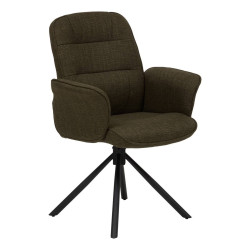 Fauteuil de bureau pivotant Sisco vert kaki Atmosphera - Le Dépôt Bailleul
