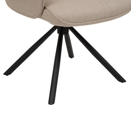 Fauteuil de bureau pivotant Sisco beige Atmosphera - Le Dépôt Bailleul