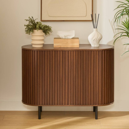 Buffet 2 portes Alcove effet noyer Atmosphera - Le Dépôt Bailleul