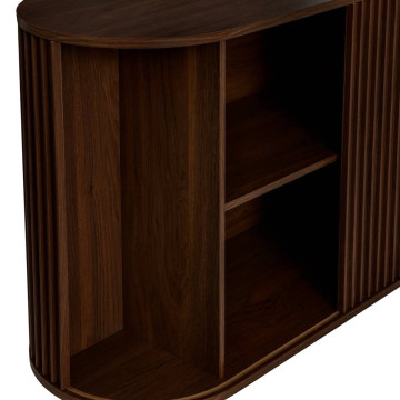 Buffet 2 portes Alcove effet noyer Atmosphera - Le Dépôt Bailleul
