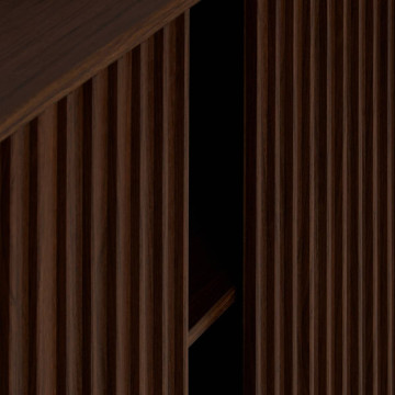 Buffet 2 portes Alcove effet noyer Atmosphera - Le Dépôt Bailleul