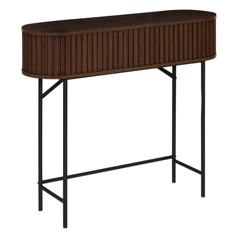 Console 2 portes Alcove effet noyer Atmosphera - Le Dépôt Bailleul