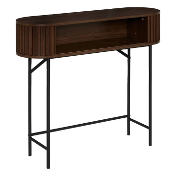 Console 2 portes Alcove effet noyer Atmosphera - Le Dépôt Bailleul