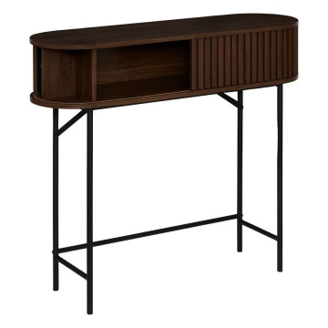 Console 2 portes Alcove effet noyer Atmosphera - Le Dépôt Bailleul