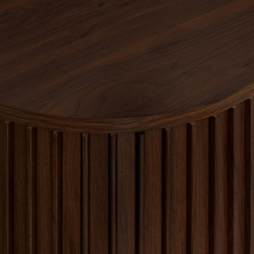 Meuble TV 2 portes Alcove effet noyer Atmosphera - Le Dépôt Bailleul